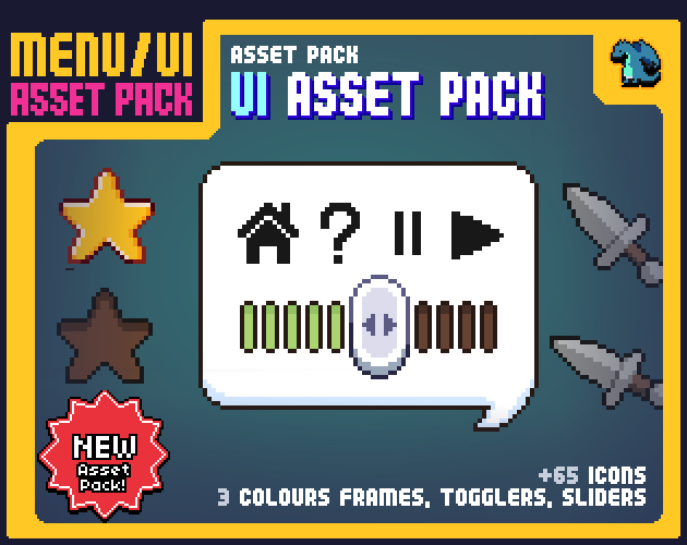 Wulf_Studios's tweet image. Today we released a FREE UI/Menu Asset pack on itch
beowulf.itch.io/menu-ui-asset-…

#pixelart #UI #gui #gameasset #2d