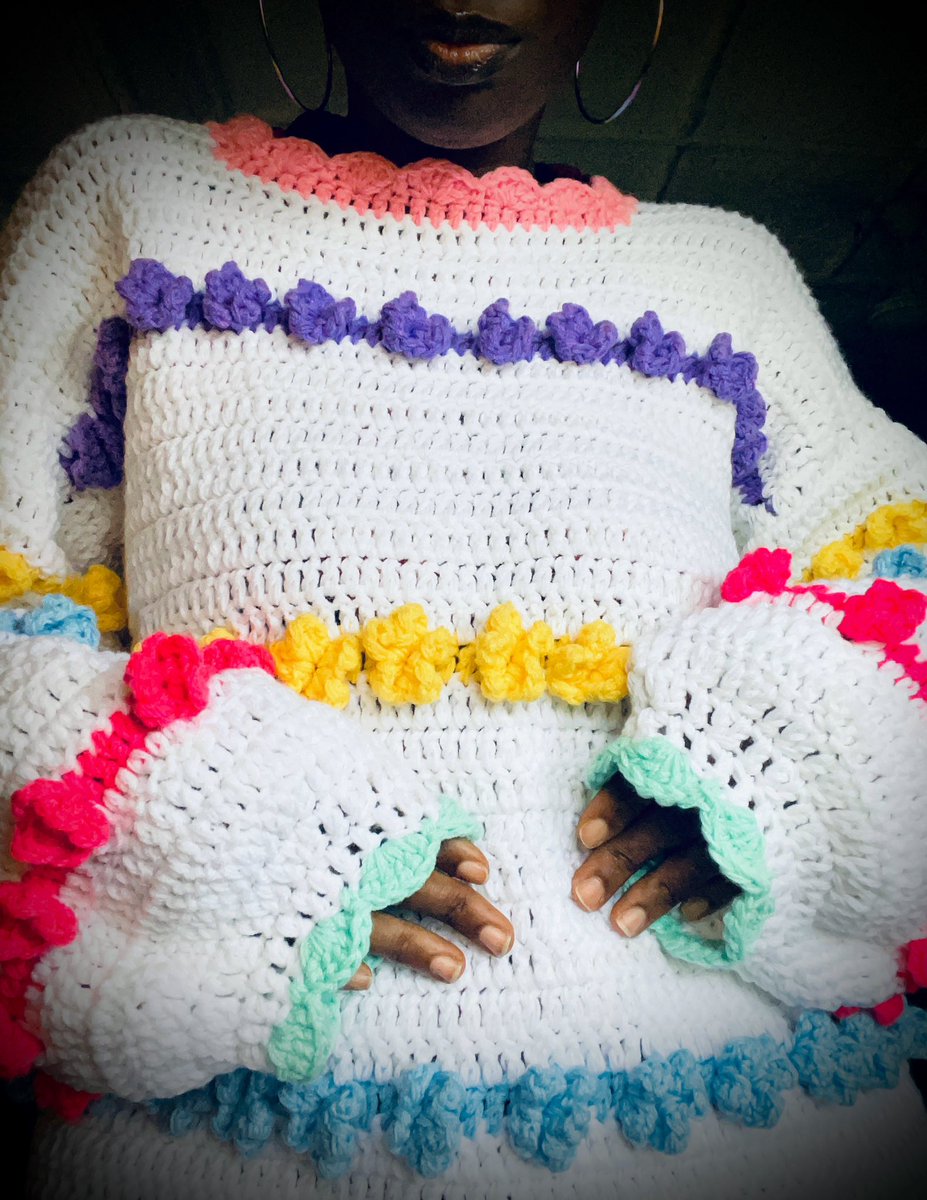 online_bestiee's tweet photo. My creativity will open great doors for me. 

Meet:
Lagos Boy (crochet fila)

Suya pizza (headscarf)

Flowers in Snow (Sweater inspired by flowers in snow)

NOSTALGIA (Sweater inspired by everyday things in the 90s) https://t.co/JINkYYfgmd