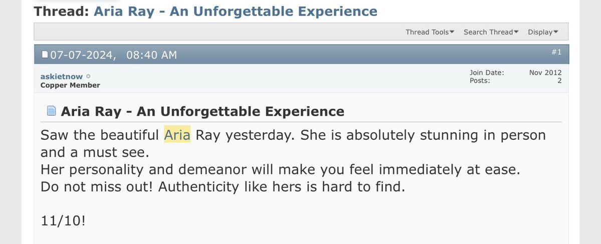 ARIA RAY | 📍CALGARY 21-24 • KELOWNA MAY 6-8 tweet media