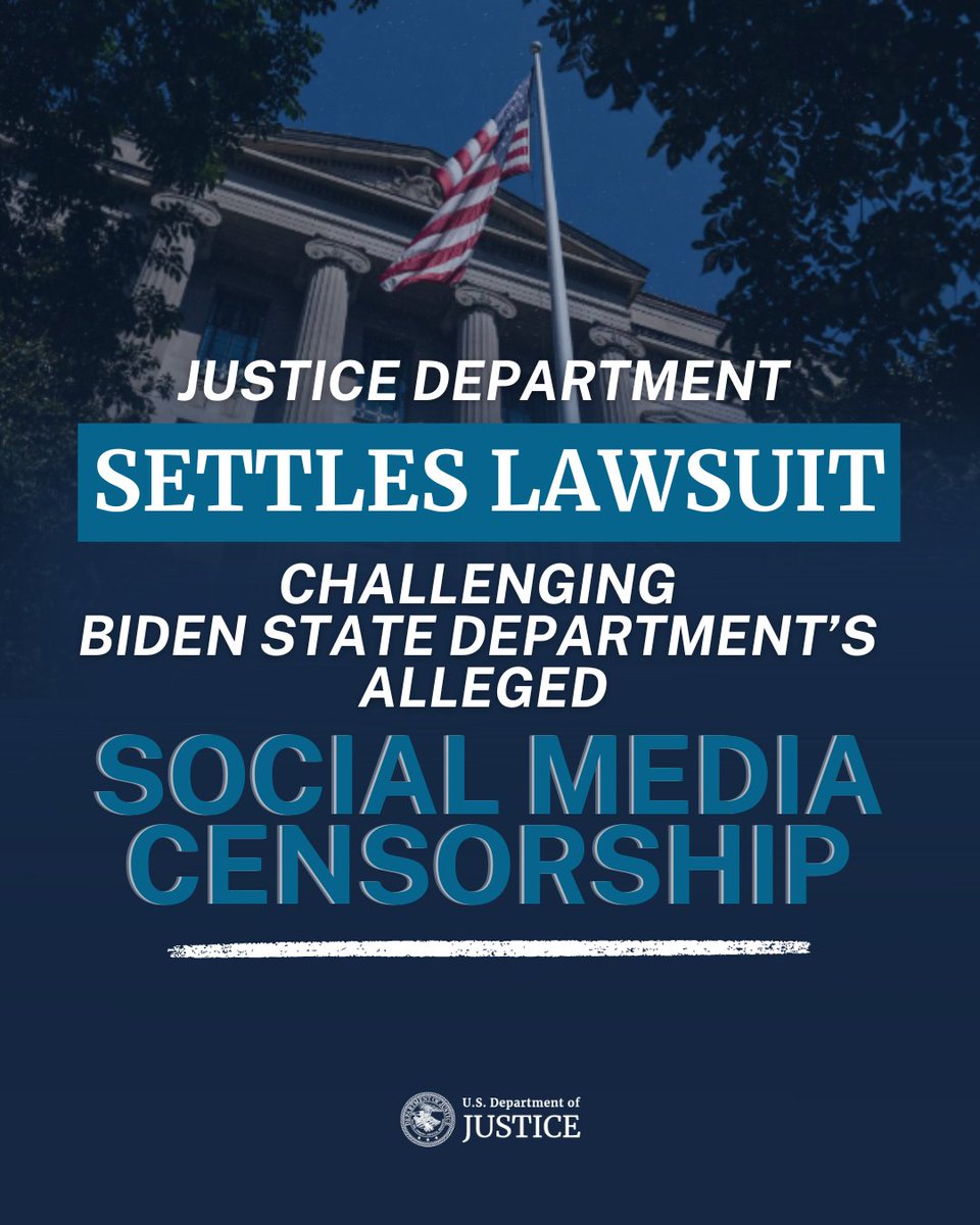 U.S. Department of Justice tweet media