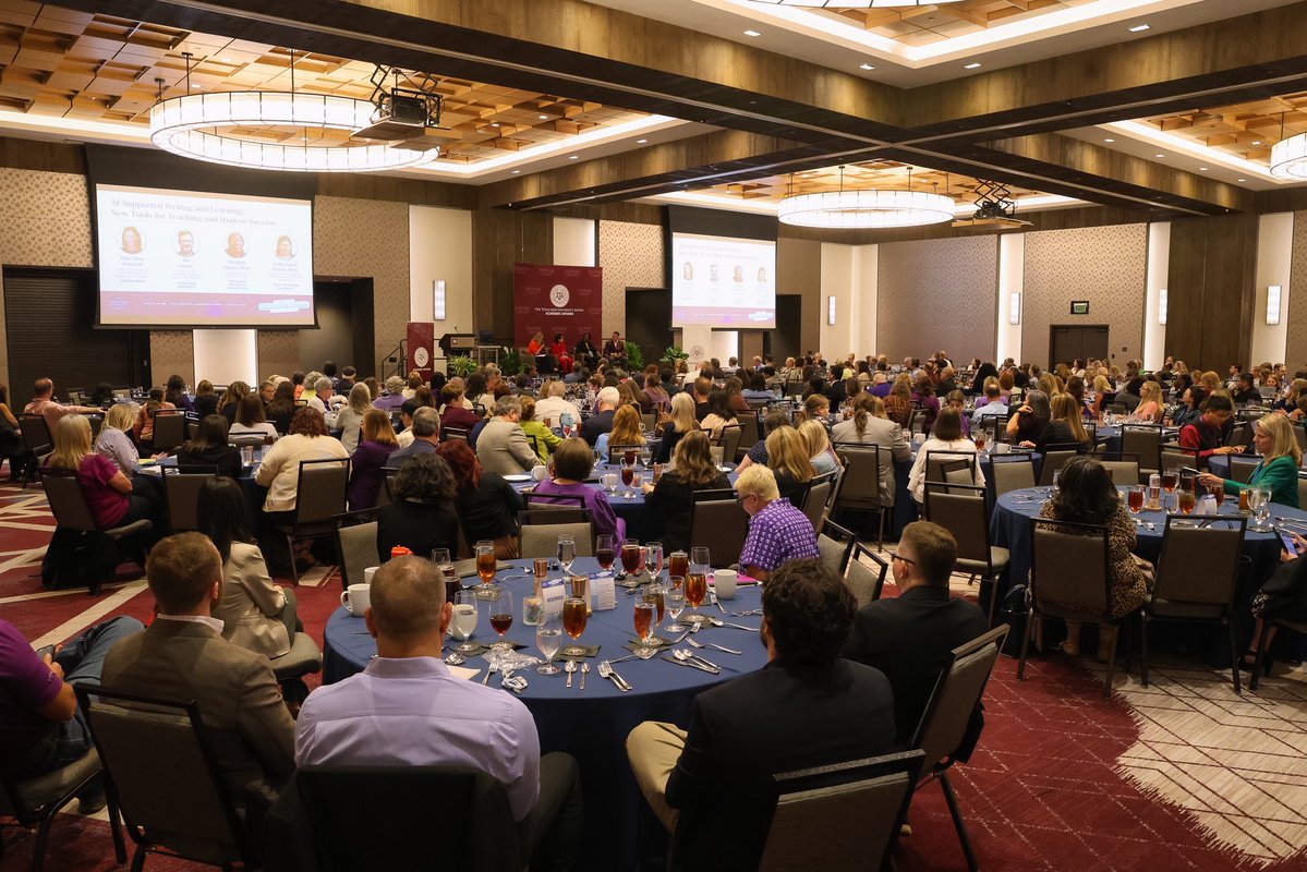 TarletonPrez's tweet image. We had an amazing group of faculty travel to College Station for The Chancellor’s Faculty Innovation and Impact Symposium, a systemwide celebration recognizing educators who are redefining student success across the @TAMUSystem.

#TarletonState #BleedPurple