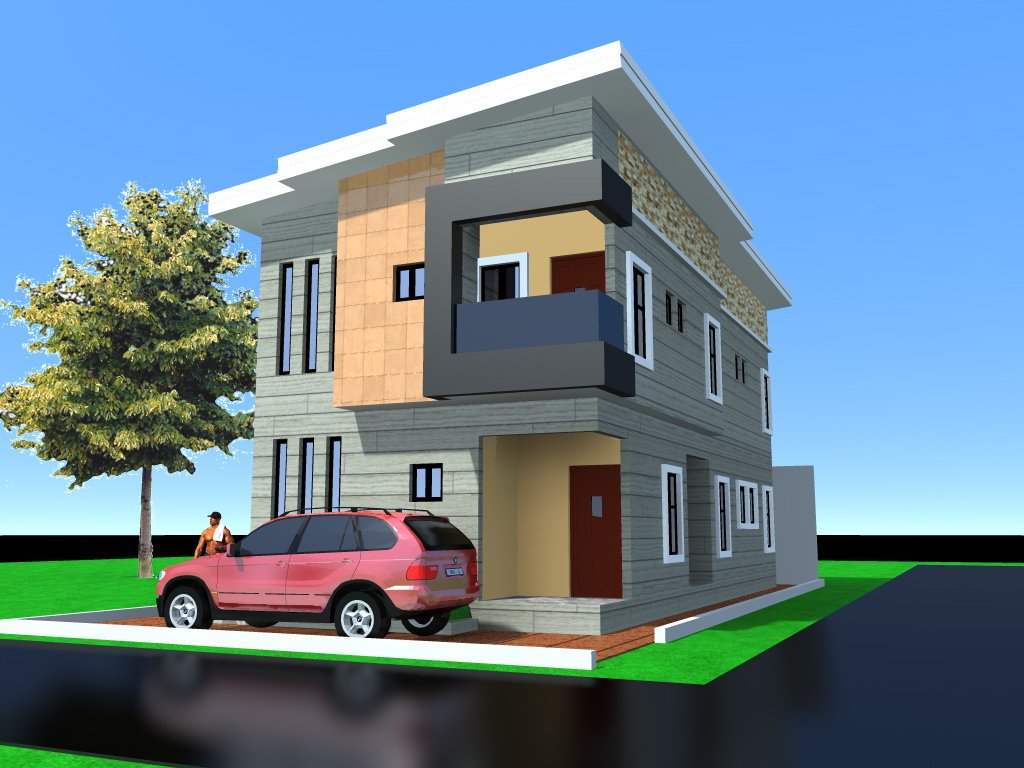 My client said he needs a four bedroom duplex that can be finished with less than ₦60m.
I told my architect to do a very minimal and simple design and he came up with this.

Most times huge construction cost starts from the design.
