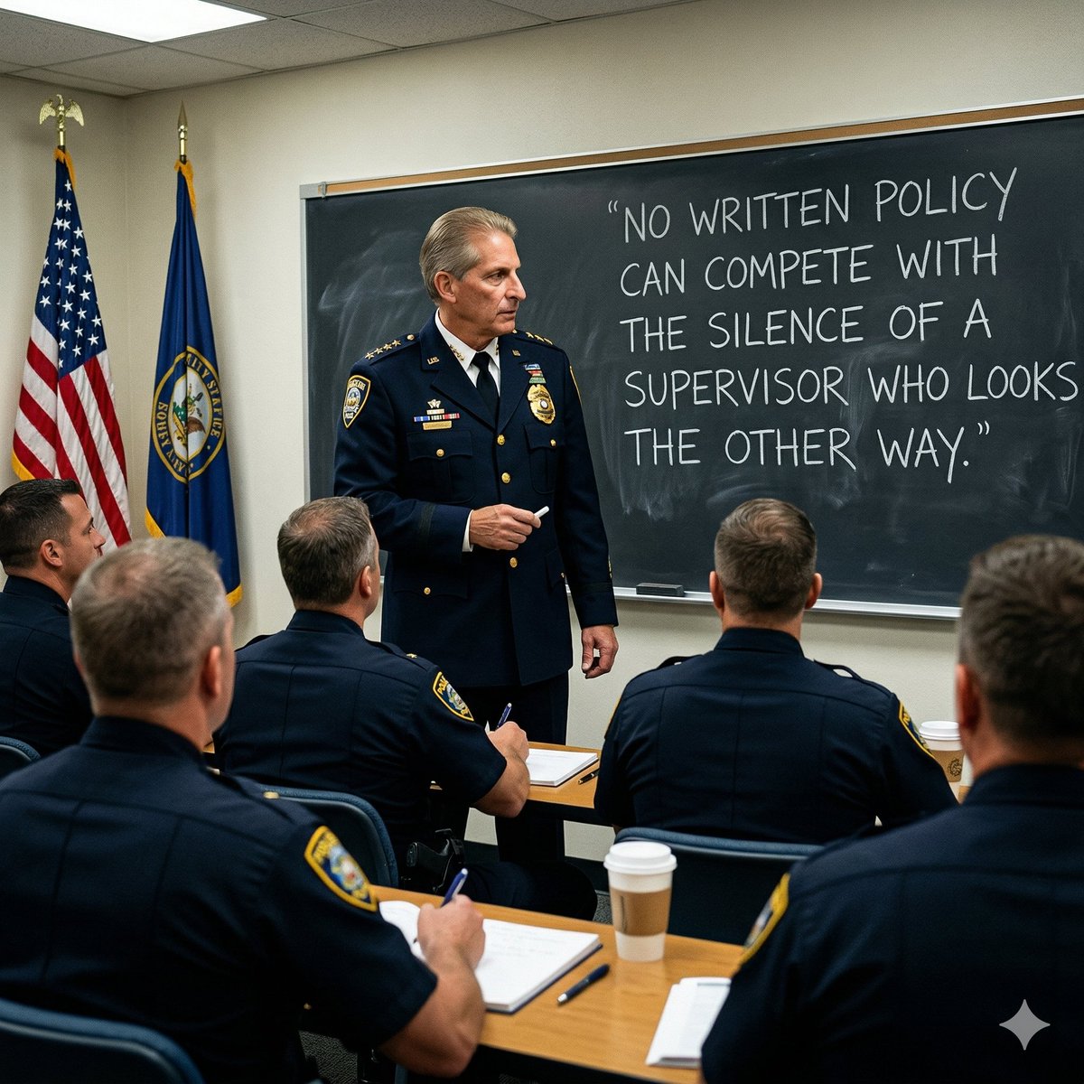 Ask any seasoned officer what truly shapes behavior on the job, and the answer usually isn’t the policy manual or the academy.

It’s this: what their sergeant will let them get away with.

That is the accountability continuum at work—the real culture of a department.

And it