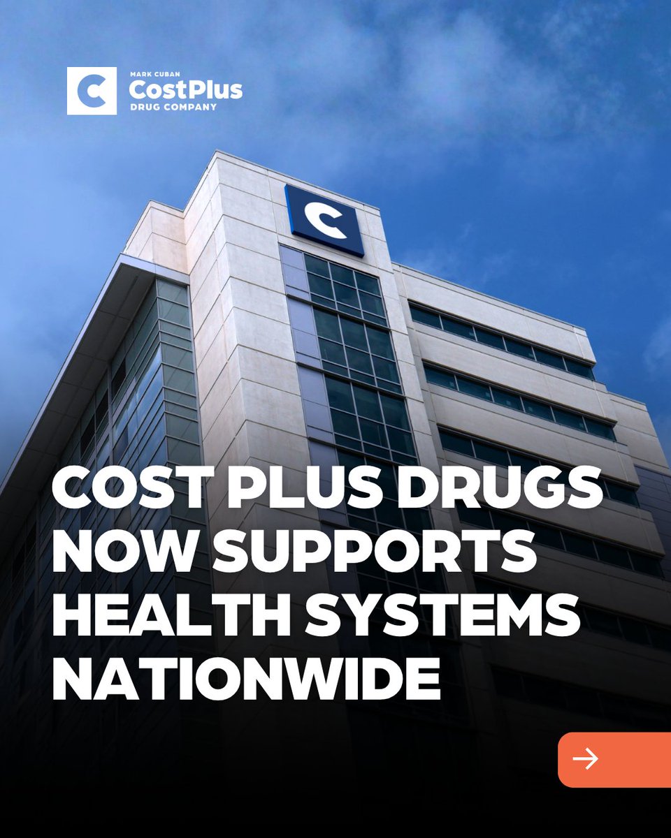 costplusdrugs's tweet photo. For hospitals, health systems, and pharmacies, sourcing medications shouldn’t be so complicated.

ℹ️ 𝐂𝐨𝐬𝐭 𝐏𝐥𝐮𝐬 𝐌𝐚𝐫𝐤𝐞𝐭𝐩𝐥𝐚𝐜𝐞 is built specifically for healthcare organizations, offering access to a growing catalog of medications with clear, upfront pricing and a more direct purchasing experience.

We’re continuing to build a Marketplace that aligns with how care is actually delivered every day.

If your organization is exploring new supply options or looking to streamline purchasing, now is a great time to take a closer look.

➡️ Register your organization at https://t.co/0ZZLabUvQ0