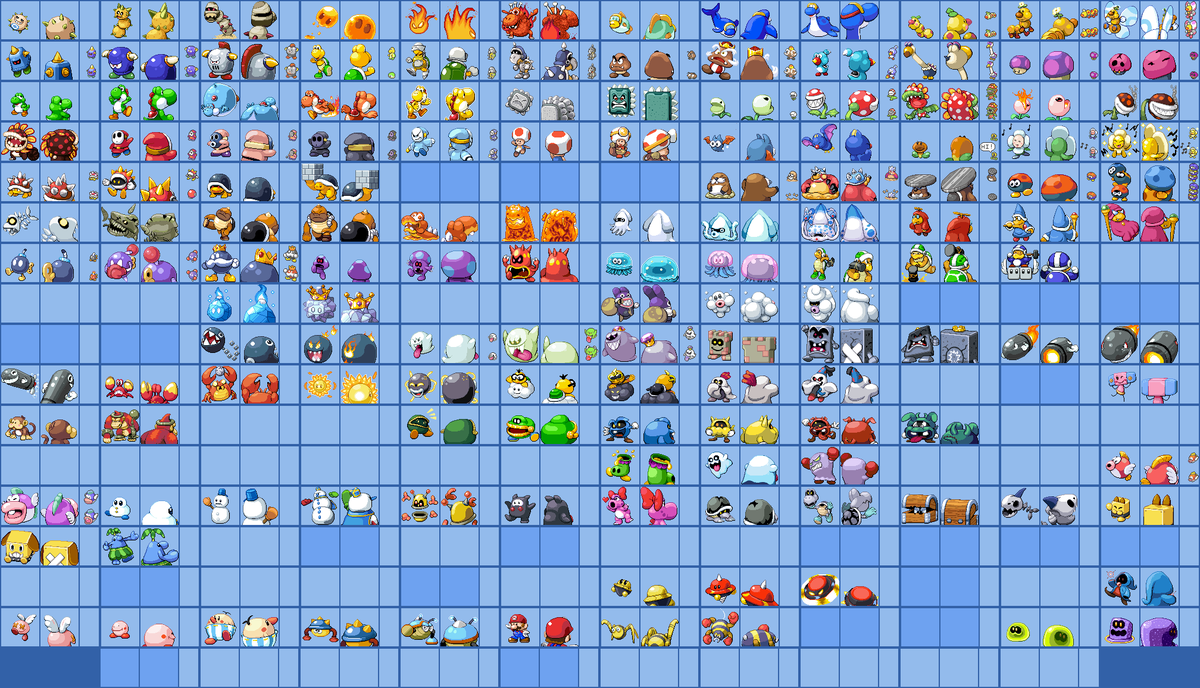 I've wanted to give an idea how much progress I've actually made for this project Dex wise

So here it, a look at a possible dex size completion (size might not be 100% accurate)

The blanked out tiles are stuff I haven't shown yet on twitter or isn't done yet