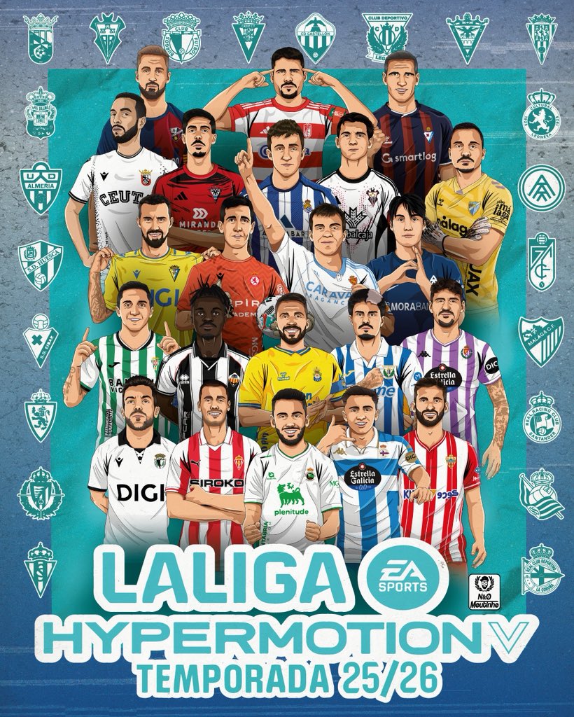 nandomoutinho's tweet photo. Algunas de las estrellas de @LaLiga2 

22 jugadores 🏃🏻⭐️⚽️
22 equipos 🛡️
3 ascensos ⬆️
4 descensos ⬇️

¿Cuál será el desenlace final?

#LaLigaHypermotion https://t.co/JwrYXJOWSf