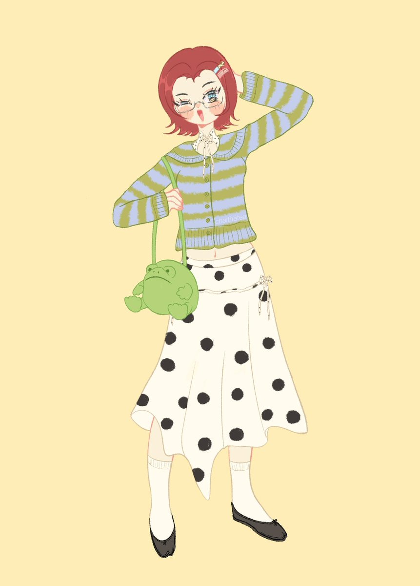 chaithetea__'s tweet photo. redesign of my persona with one of my fav outfits lately 🐟⭐️🐸🫧✨

@Artistreccs #art #artmoots #VgennComm https://t.co/IgJf6JpKKC