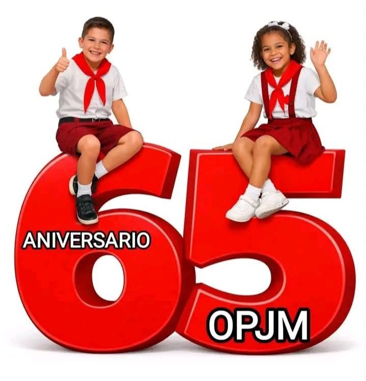 #65Aniversario de una organización que constituye el relevo y la continuidad de esta #Revolución 
 Son los pioneros semilla, vive en cada niña y niño el amor a la #Patria, la fidelidad a la historia y el compromiso con el futuro de Cuba 🇨🇺
Muchas felicidades!!
#CubaMined #OPJM