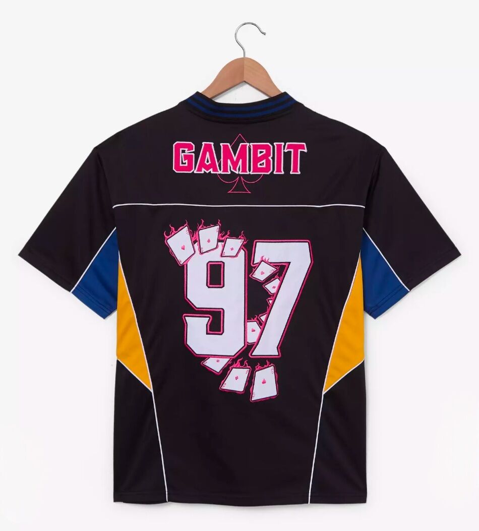 GambitSpotting's tweet image. Marvel X-Men '97 Gambit Football Jersey - BoxLunch Exclusive

With "Gambit 97" embroidered on the back, this jersey includes color blocking, piping details, and embroidered patches.

Available in sizes xs-4xl for $59.90 USD 

Information and links on GambitSpotting.com