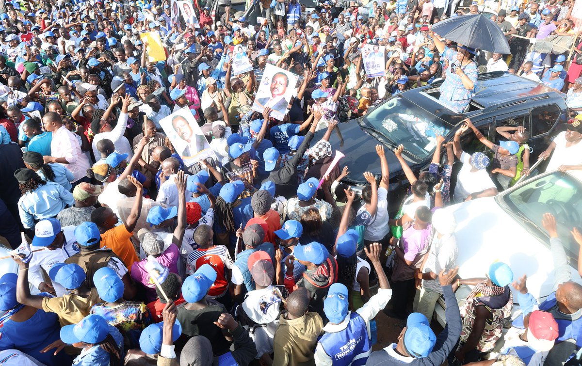 Hapa Kangundo, the energy is UNMATCHED! 🔥 The people have spoken loud and clear. #WANTAM is not just a slogan, it's a MOVEMENT! Asante Kangundo! Together we shall #KomboaKenya 🇰🇪