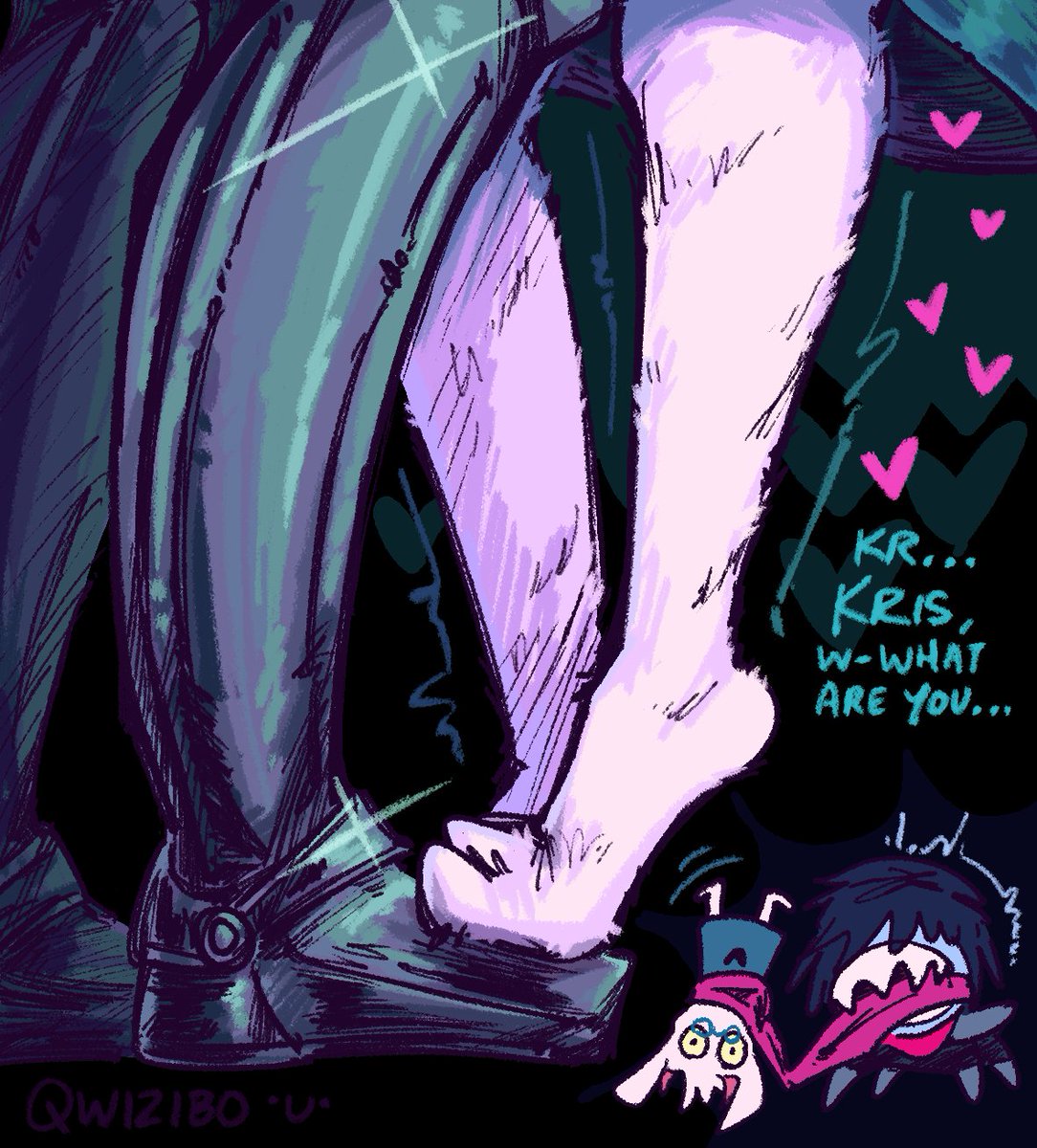 qwizibolovesyou's tweet image. Got That Dawg In Them #kralsei #DELTARUNE