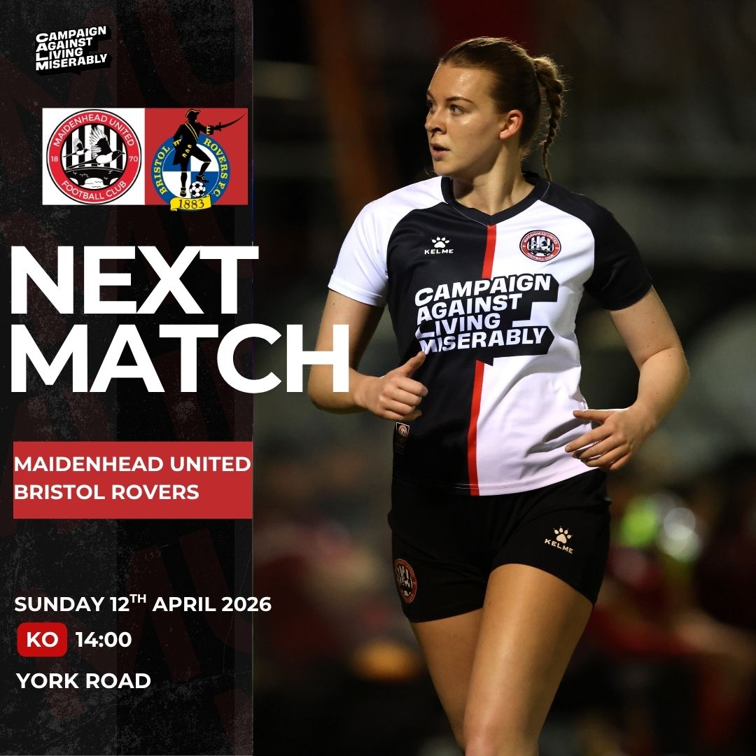 Next Up | Another big test and it is our final home game of the <a href="/FAWNL/">FA Women's National League</a> season.

🎟️ Adults £5 | Concessions £2 | <a href="/MUFCYorkRoad/">Maidenhead United</a> Gold Members FREE
