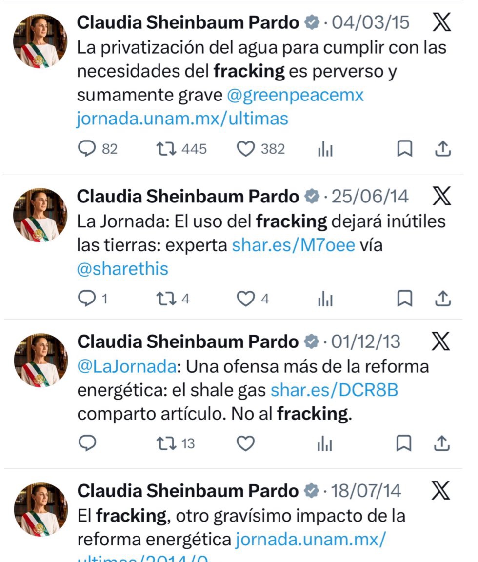 No, imbéciles, nunca estuvimos en contra del fracking, los que estuvieron en contra fueron ustedes. 
Vengan, ya les conseguí un chingo de sapos, al fin y al cabo que ya ni gestos le hacen.