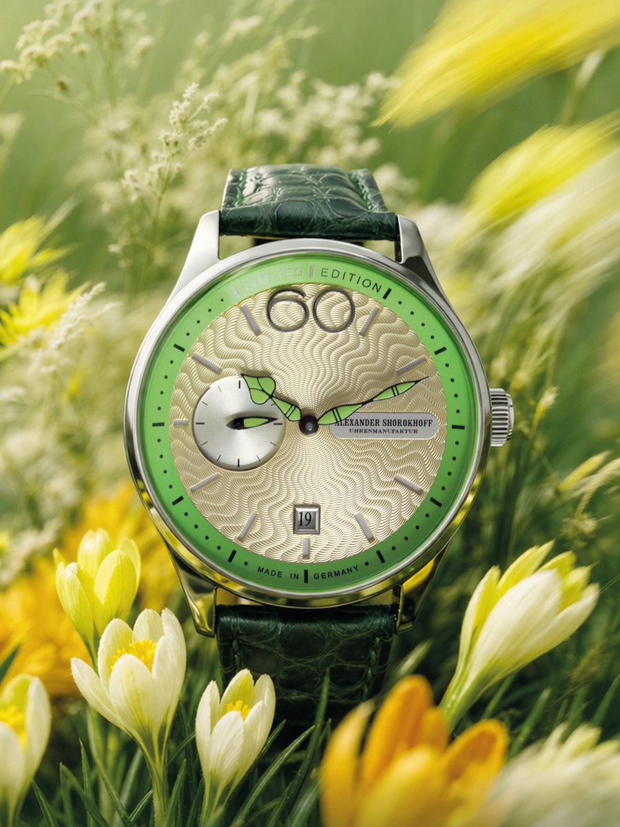NEVA COLOR SPRING – EASTER SPECIAL
With Easter begins a time of renewal: nature awakens, colors return – and with them a truly special model: the “Neva Color Spring”.
Limited to just 7 pieces!
Now available: alexander-shorokhoff.com/en/boutique/ne… #spring #news