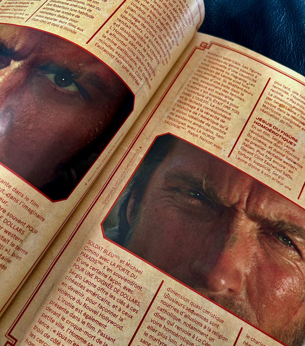 GregoryMarouze's tweet photo. J’ai entre les mains le sublime premier numéro hors-série que @7eme_obsession consacre à Clint Eastwood J’ai écrit sur POUR UNE POIGNÉE DE DOLLARS &amp; LE BON, LA BRUTE, ET LE TRUAND de SERGIO LEONE. Maintenant, selon la formule consacrée,  je vais lire les textes de mes camarades. https://t.co/uyJMZqPOYO