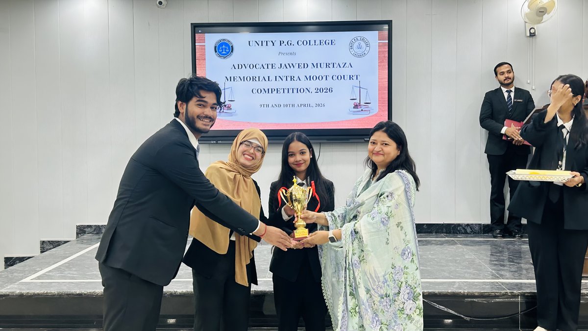 UnityPGLawColl1's tweet photo. "Advocate Jawed Murtaza Memorial Intra Moot Court Competition 2026" Day-2(10/04/2026) https://t.co/jXoEX1KjIW