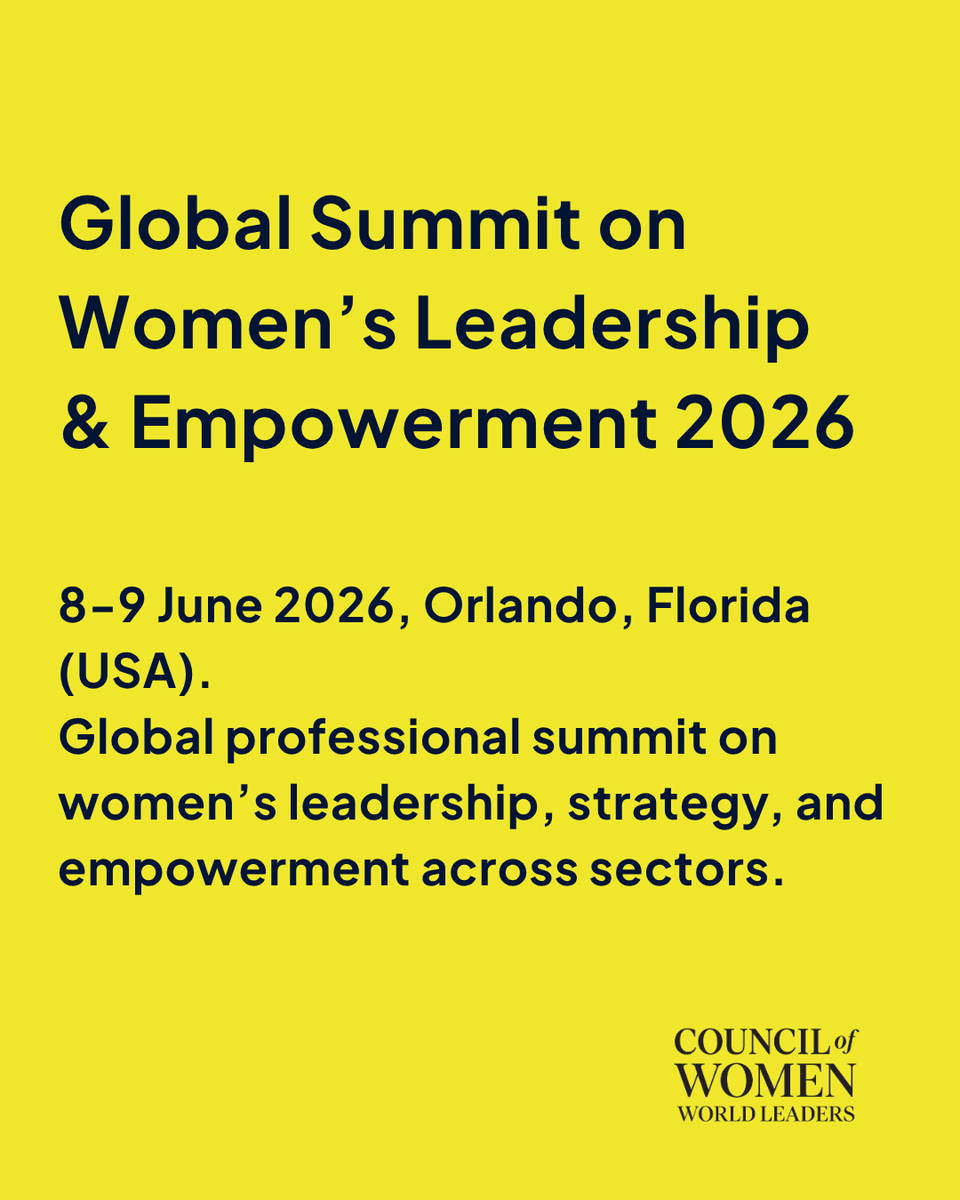 Council of Women World Leaders tweet media