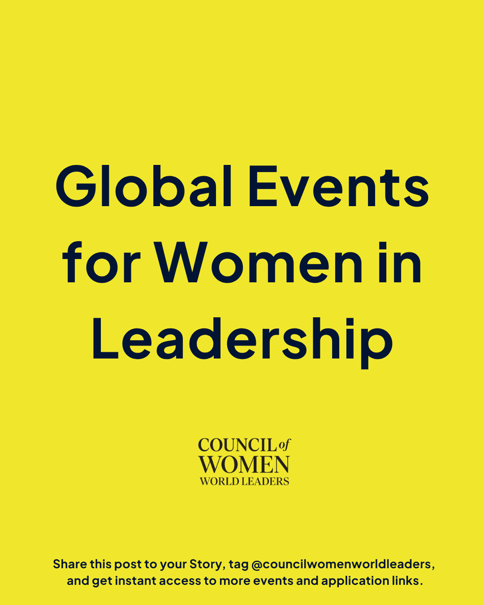 Council of Women World Leaders tweet media