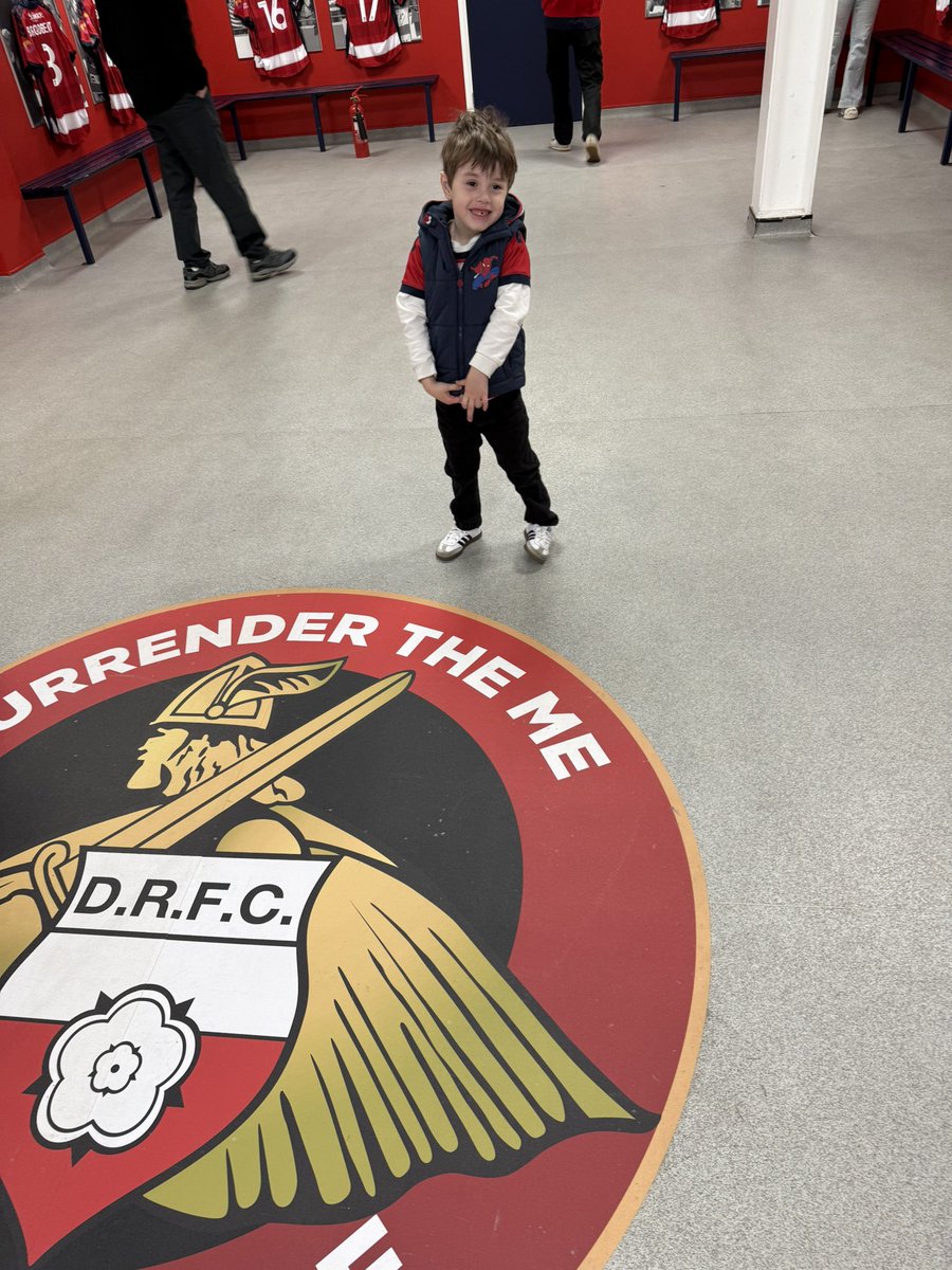 Took the lad to see the museum exhibit and had the interview in our season ticket seats for next season interview should be out in a couple of weeks on the official Doncaster rovers site ❤️🤍❤️🤍👌👌