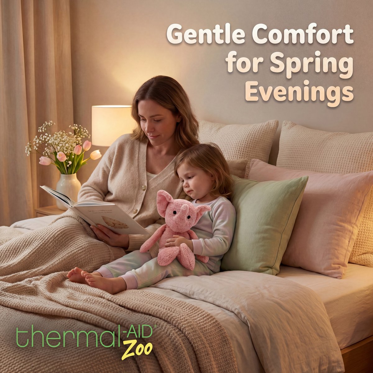 Thermal_Aid's tweet photo. As days grow longer, quiet comfort moments are essential. Thermal-Aid Zoo Animals create calming bedtime routines for childrenโideal for winding down after busy spring days. ๐พ๐ #ThermalAid #ZooAnimals #SpringComfort #BedtimeRoutine #FamilyWellness https://t.co/ky8pR5v2D4