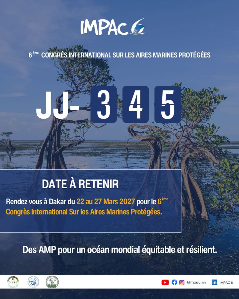 impac6_sn's tweet photo. IMPAC 6 – SAVE THE DATE

@UEauSenegal @WetlandsInt @IUCN @prcmarine @DamcpC90632 @GouvernementSN https://t.co/eUSG10Oxio