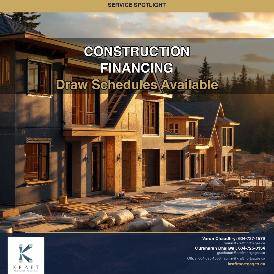 kraft_mortgages's tweet image. Building your dream? We finance the build. Construction financing with flexible draw schedules across BC and Alberta.
604-593-1550 | kraftmortgages.ca
#ConstructionFinancing #MortgageBroker #BCRealEstate #KraftMortgages