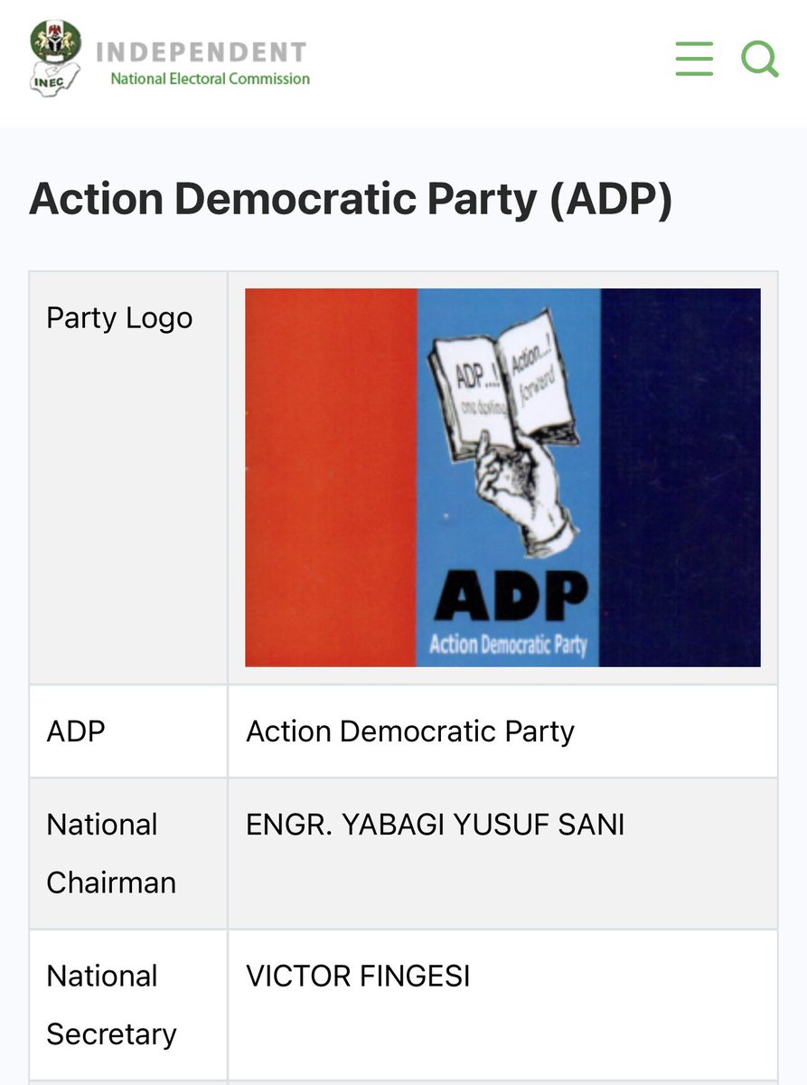 Action Democratic Party tweet media