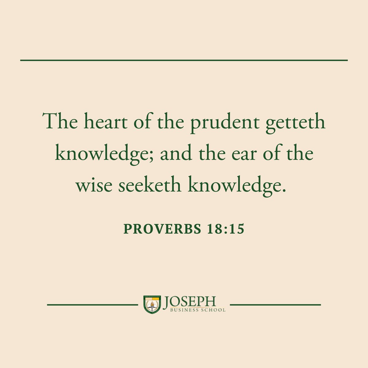 Joseph Business School tweet media