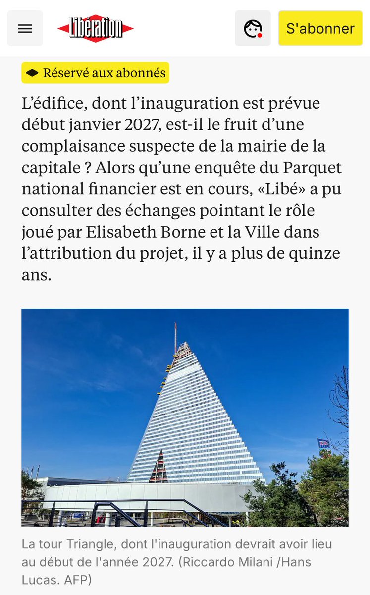 Pourquoi #Liberation n’a-t-il pas publier l’enquête pendant la campagne #Paris ? Pour ne pas impliquer Hidalgo et Borne donc Gregoire et Beaune en 2026  ? Quatre socialistes bons teints à protéger pour faire perdre Dati ? Et c’est Dati qui etait clivante ? 😈 c’est à vomir ! 🤮