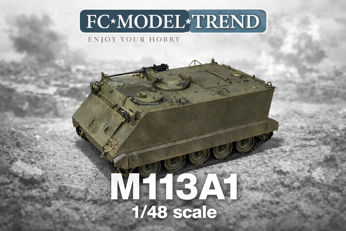 FCModeltips's tweet photo. If you like 1/48 scale military models you may like to have the ubiquitous M113A1, but do you know you can have many of it's variants too? Help us decide wich one to bring to reality first. M577, M901, Fitter, Zelda, FSV......by the way, the ACAV is also available. https://t.co/k0Hqm2Coo6