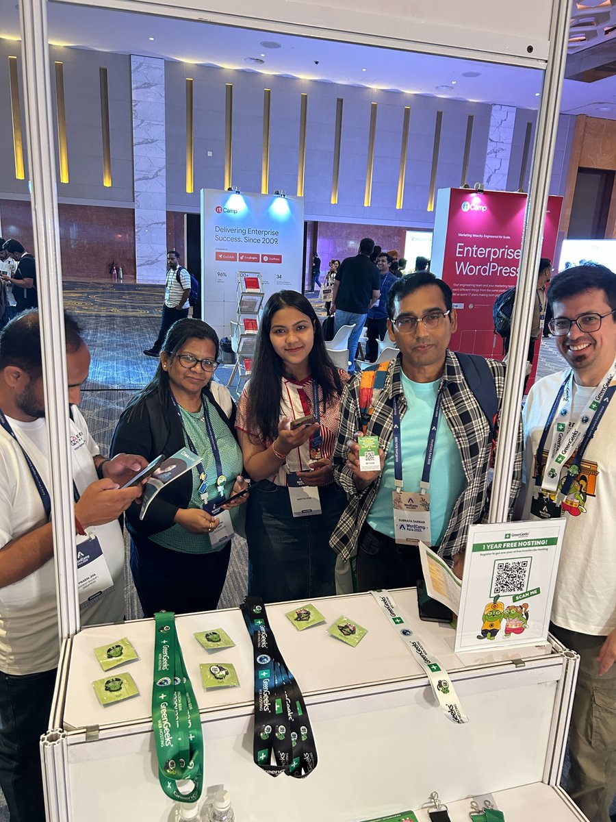 goGreenGeeks's tweet photo. Great conversations, even better people 😀

Amazing day at WordCamp Asia in Mumbai. So many great chats and connections with the WordPress community.

If we missed you today, come say hi tomorrow!

#wordcampasia #wordpress #wordcamp #mumbai #webhosting https://t.co/pNjhaYyc5X