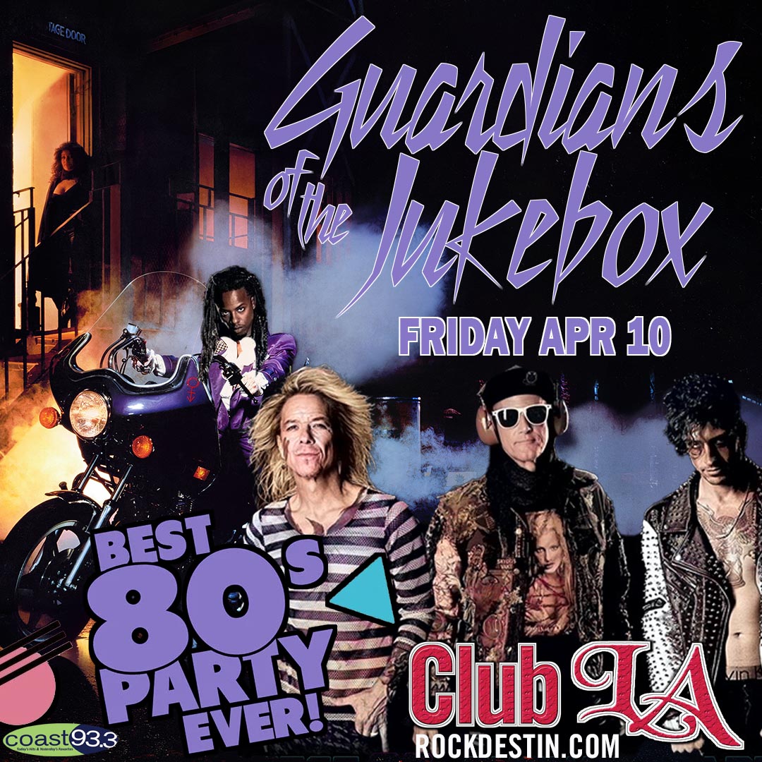 RockDestin's tweet photo. TONIGHT!!!! There is only one place to be in Destin tonight - and that is here at Club L.A. with Guardians of the Jukebox. The greatest 80's Party you have ever been to is arriving tonight at 7pm. Tickets are available at the door or here: https://t.co/FhB45CqxVk https://t.co/Z5WfN7NFJT