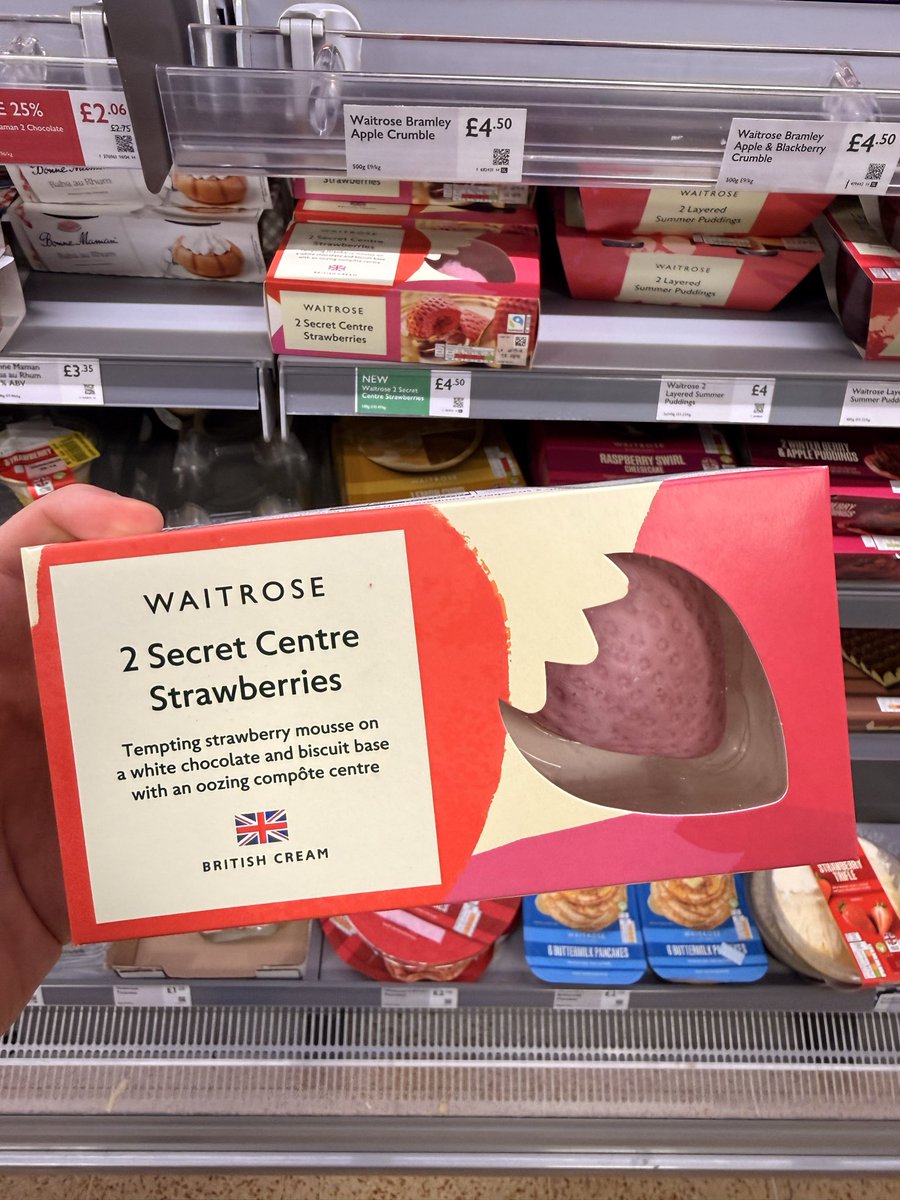 All_Things_New_'s tweet image. New Desserts! 👀 At Waitrose @waitrose #waitrose #dessert #pudding #strawberry #wellthisisnew