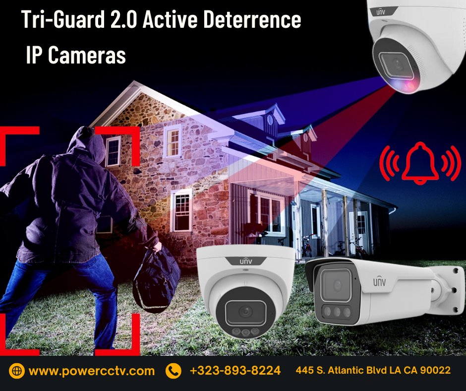 cctv_power's tweet photo. UNV Tri-Guard series integrates Smart Intrusion Prevention.
Use ultra motion detection technology for precise Human/Vehicle detection, enjoy color recording when target is detected, and invisible guardianship when no events.#cctv #CCTVCamera #Cctvinstallation #Cctvservice https://t.co/ow2SQixspz