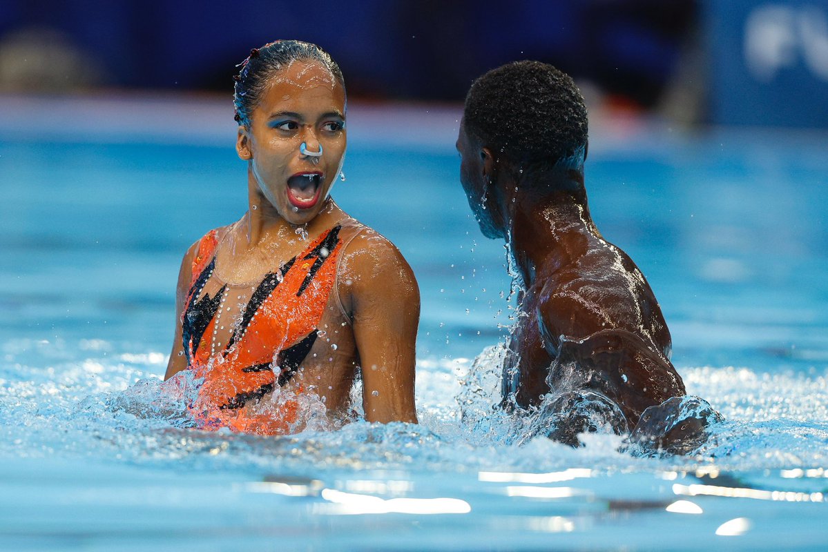 PanamSports's tweet image. 🥉 Podium finish for Curaçao

Curaçao 🇨🇼 claims bronze in the Mixed Duet Free Senior at the Panam Aquatics Artistic Swimming Championships Santiago 2026 💦

A performance that places them among the continent’s best.

#ArtisticSwimming #Sports #Athletes