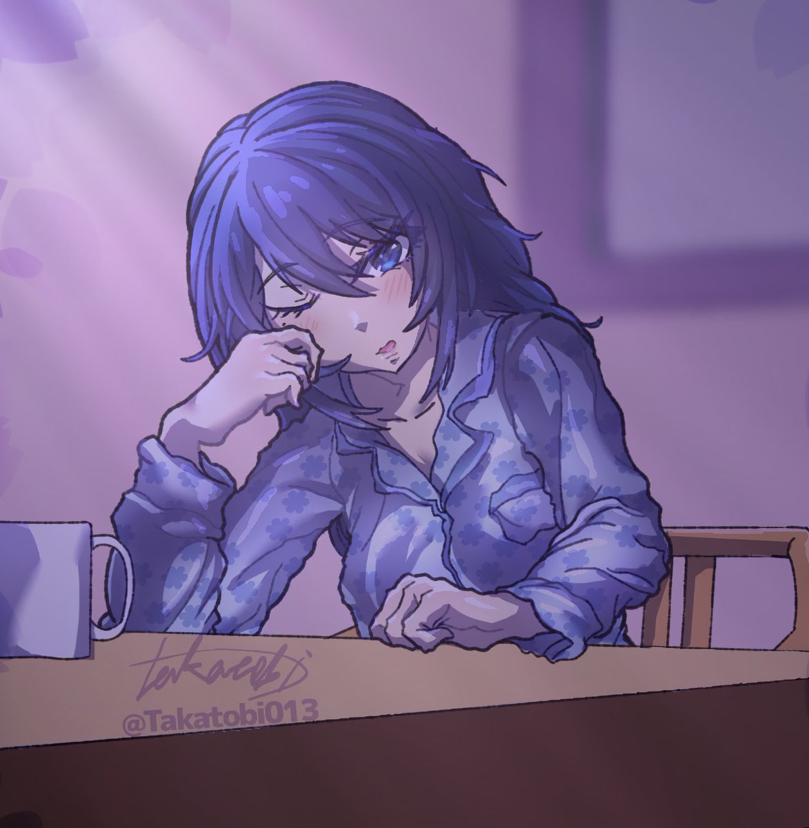 Takatobi013's tweet photo. 眠そうなミサキ https://t.co/aAZUzIFc6G
