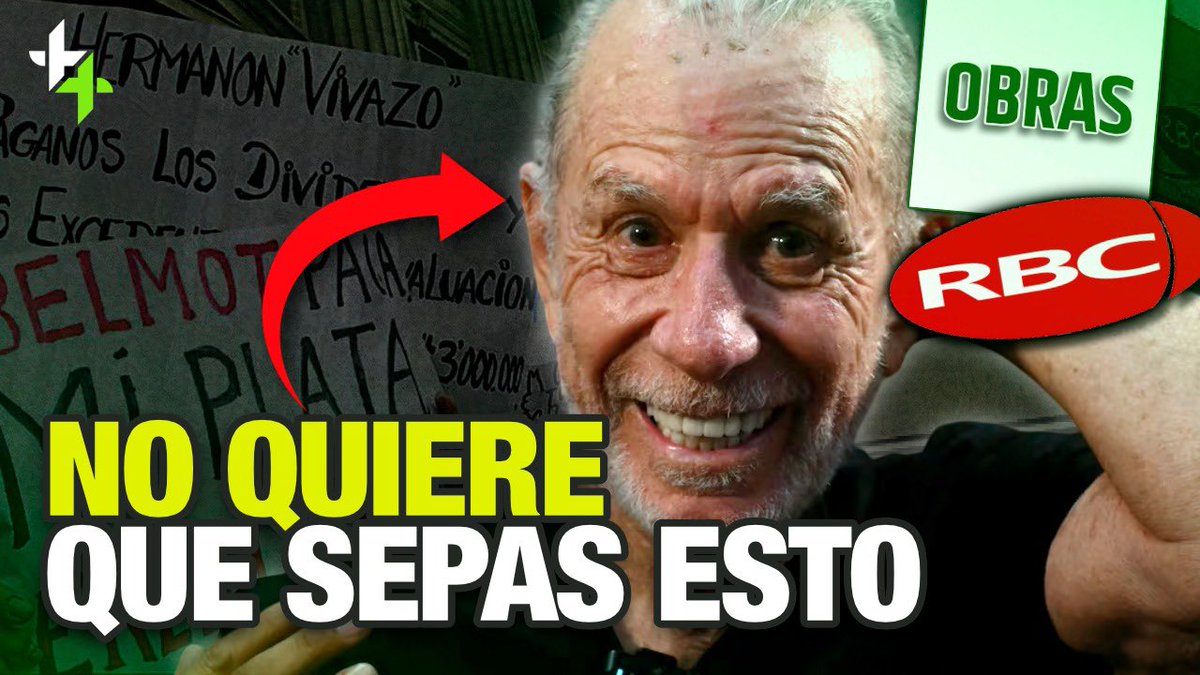 🚨Lo que Ricardo Belmont no quiere que sepas: el histórico conflicto con los accionistas del canal RBC, quienes terminaron estafados. A sus 80 años y sin un trabajo conocido, busca llegar a presidencia con el partido OBRAS.
Todos los detalles en este reportaje:
