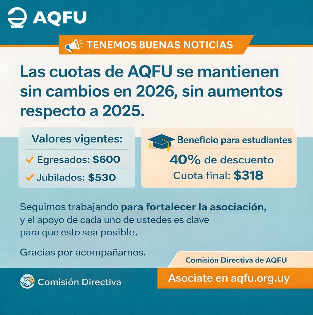 Asociación de Química y Farmacia del Uruguay tweet media