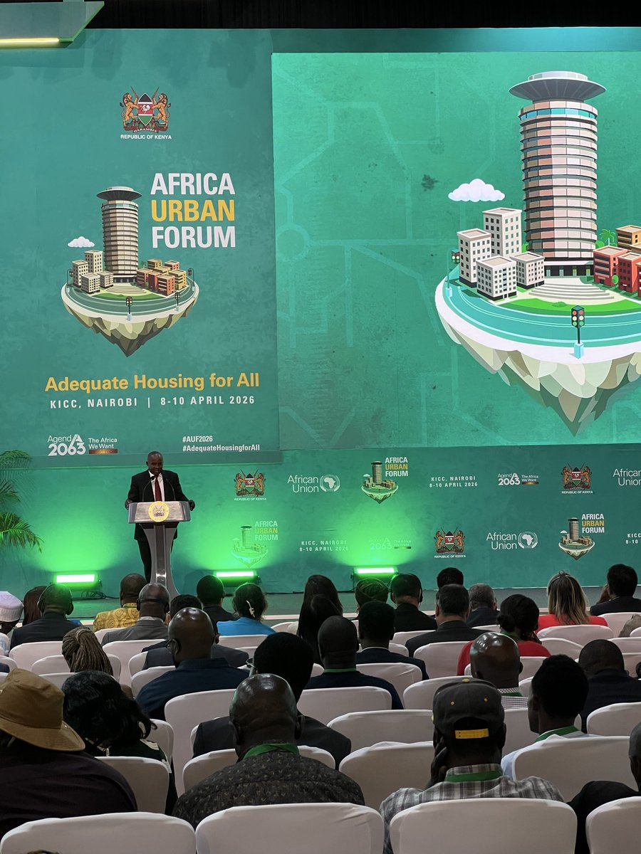 AdudaDan's tweet photo. Closing remarks , from Deputy President Republic of Kenya, Professor Abraham Kindiki, on the African Urban Forum, 2026 April 10th, KICC Nairobi Kenya. @_AfricanUnion @AUC_PAPS @KindikiKithure very engaging and educating sessions the past three days have been. https://t.co/IYOy4hM9dy