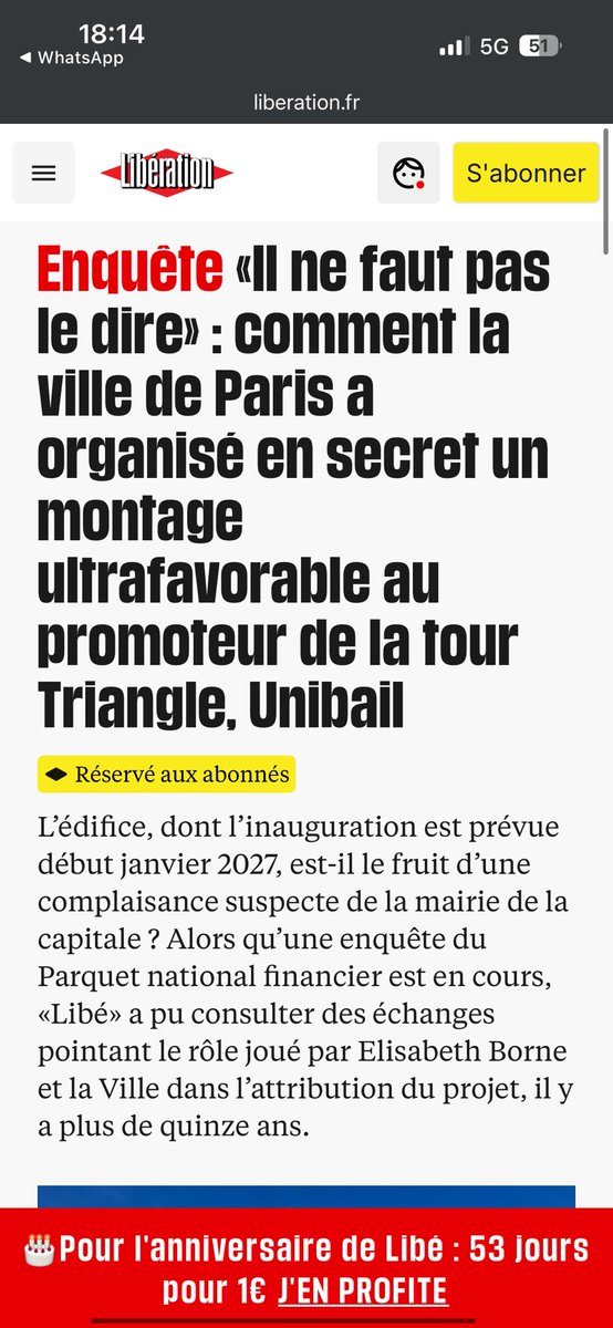 En 2020, avec le groupe Changer Paris &amp; <a href="/datirachida/">Rachida Dati ن</a> nous avions dénoncé publiquement les graves irrégularités constatées dans l’affaire #TourTriangle. Six ans après, elles ressortent.. après les élections. Mais qui était chef de cabinet du maire de Paris à l’époque des faits ?