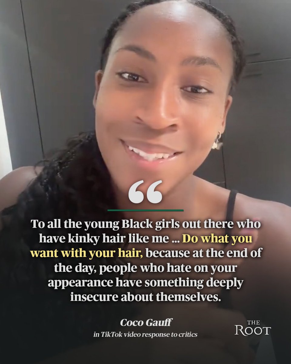 Tennis star <a href="/CocoGauff/">Coco Gauff</a> responded to the people critiquing her appearance in a recent ad for Miu Miu.

In a TikTok video posted Thursday, the two-time Grand Slam winner addressed backlash she received on social media for her makeup-free face and natural hair in the week-old ad.