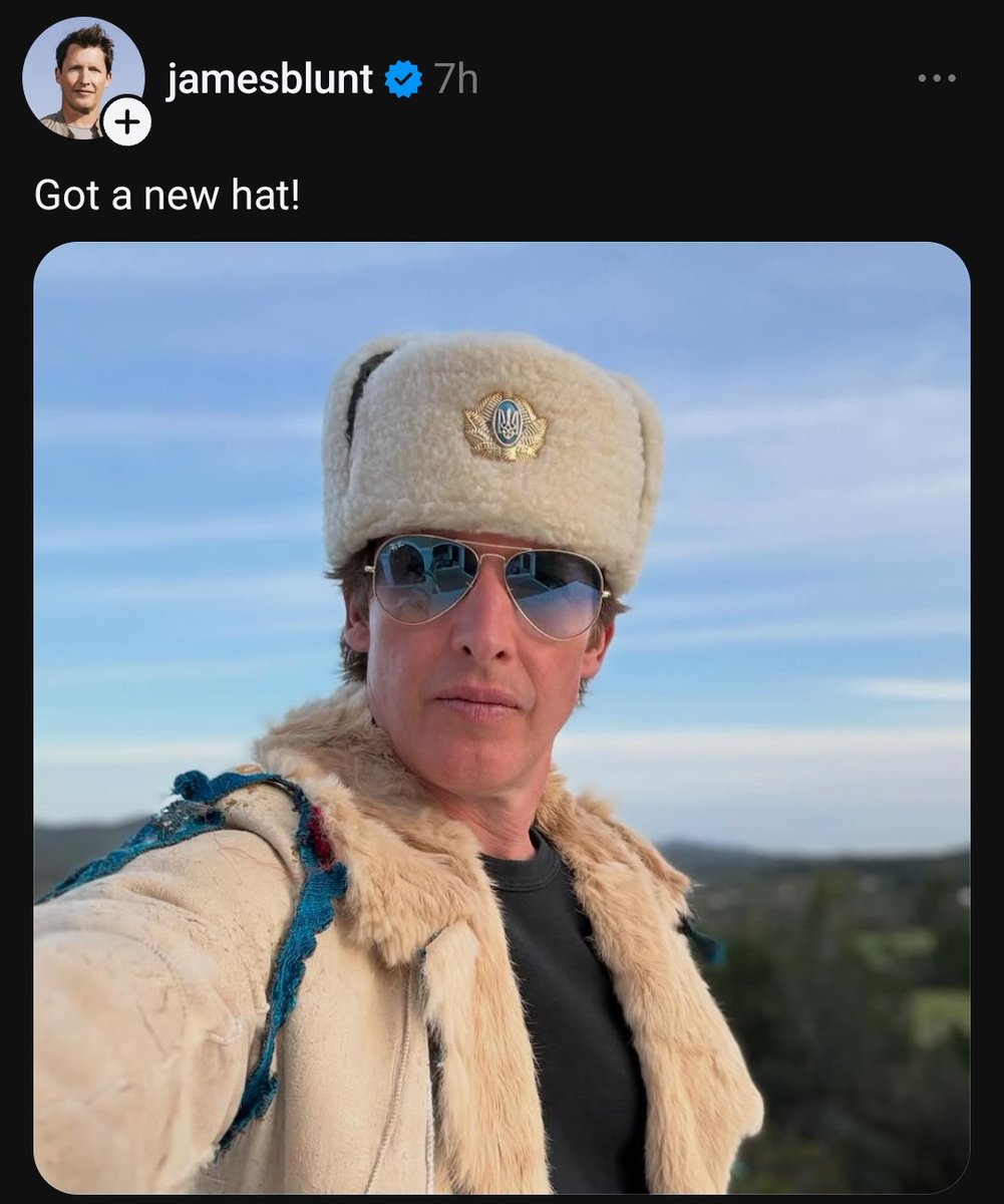 James Blunt and his attempt at backpedaling after posting a similar picture in a russian hat and receiving heavy criticism. 

But the North remembers.
