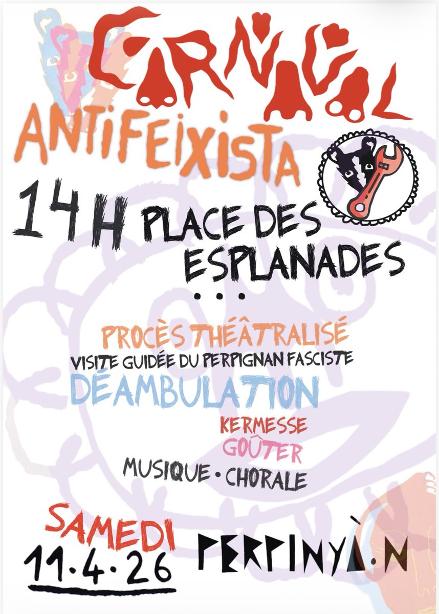 FemCatNord's tweet image. Demà reprenem els carrers de #Perpinyà contra la gestió municipal✊
#Carnaval #Antifeixista #Perpignan