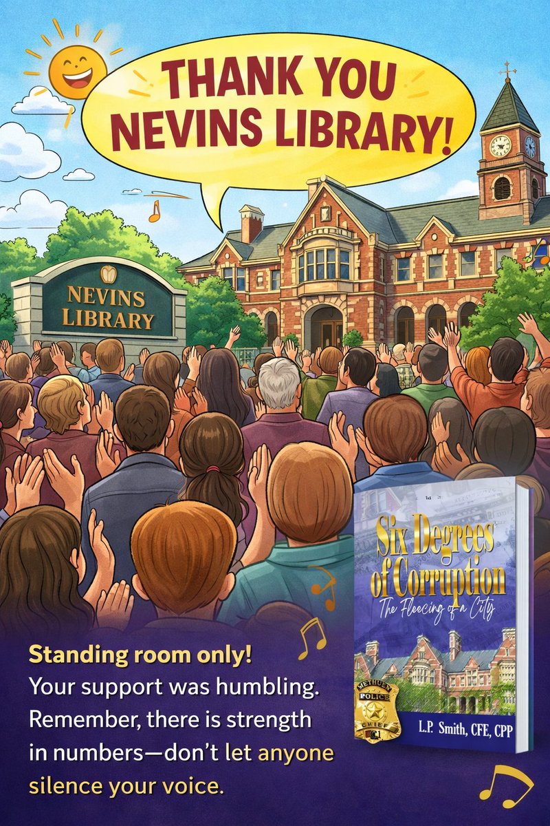 StirmGroup's tweet photo. Packed house at Nevins Library. Standing room only.
Thank you to everyone who showed up, supported the message, and asked the hard questions. The applause was humbling.
This isn’t just a book—it’s documented truth.
There is strength in numbers.
Don’t let anyone silence your voice.
👉 Follow on FB, LinkedIn, X
👉 Get the book
👉 Leave a review on Amazon
Every book = more eyes.
Every reader = momentum.
That’s how change happens.
#SixDegreesOfCorruption #Methuen #TruthMatters #Accountability