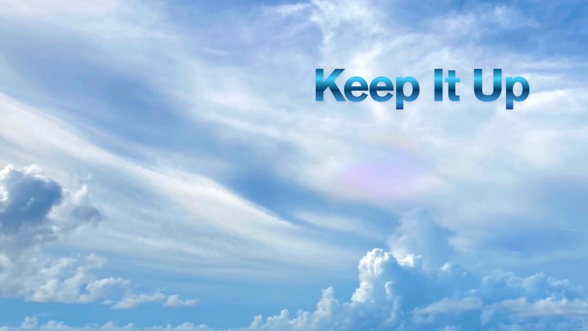 Vivicsqf's tweet image. 今日もこの曲に支えられました🌈 
また前に向かって進めそう🍀
Keep it up.

#今日もこの曲に助けられました
#KeepItUp
#空