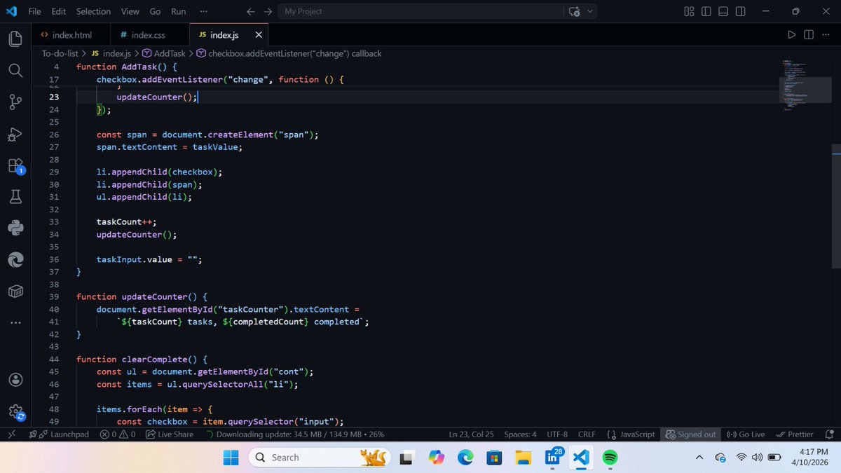 Horlah13711's tweet photo. A to-do list is not just a list of tasks.
It’s a commitment to yourself.

Every completed task is a step closer to your goals, no matter how small it looks.

Stay consistent. Stay disciplined. Stay winning🤞🧑‍💻#webdevelopment #PolisHaftası #frontend https://t.co/wO1YcWWBHr