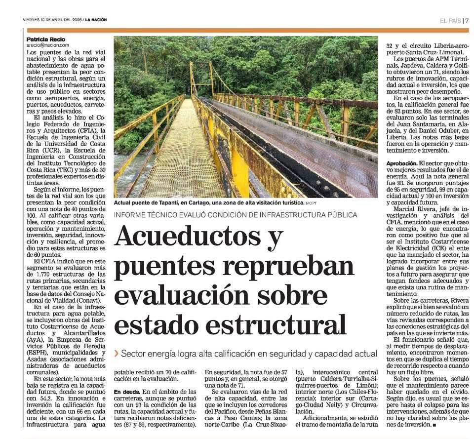 Sobre el estado crítico de la infraestructura gracias al abandono de gobiernos anteriores.
————————————————————
🔴 Mauricio Batalla publicó: 

Es falso que no pase nada. Este gobierno obtuvo un crédito de 700 millones de dólares del Banco Centroamericano de Integración Económica