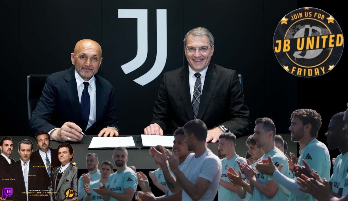 🌎 JB UNITED 🌎 
JUVE, ARRIVA LA FIRMA DI SPALLETTI, MA LA STAGIONE NON È ANCORA FINITA…

🇮🇹🇨🇵🇬🇧🇪🇦🇺🇦🇧🇷🇯🇵🇲🇽🇧🇪🇨🇲🇺🇲

Rome 🕒 23:00

On <a href="/juventibus/">Juventibus</a> #Twitch twitch.tv/juventibus

#JBUnited