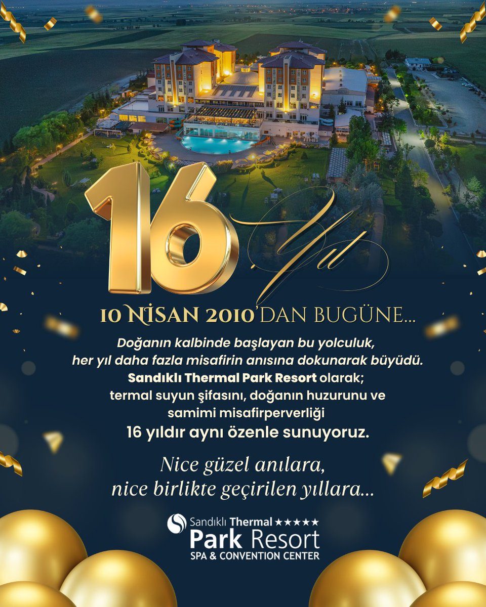 16 yıldır aynı özen, aynı huzur… 📷
Her anına huzur kattığımız,
her detayında özen sunduğumuz
bu özel yolculukta bizimle olduğunuz için teşekkür ederiz.
Nice güzel anılara,
nice birlikte geçireceğimiz yıllara… 📷
#SandıklıThermal #16Yıl #Yıldönümü #TermalTatil #Huzur