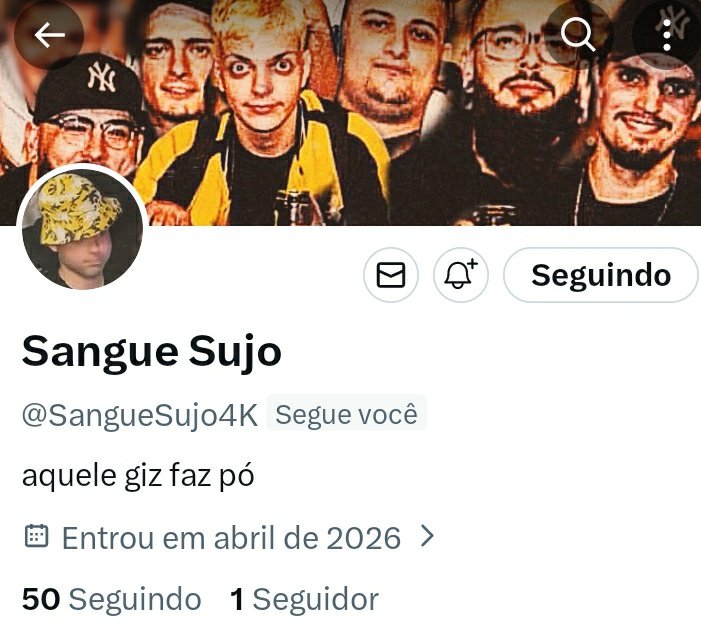 Família as saudades que temos de rasgar diariamente no X com <a href="/brtugadadepre/">battleraptugadadepressao</a> <a href="/sejaserio/">Seja Sério</a> <a href="/esfareliosbrpt/">Esfarélios</a> 💛💛💛

Agora surgiu o Sangue Sujo...

Temos 95% certeza que és o Westurner! 🤣💛
Agora sim podem dizer que tens 1 página <a href="/GabryTurner/">Pequeno Gabry 😈☄️</a> 🤣💛

Imaginem todos a regressar ao X
💀🔥